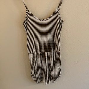 LA Hearts striped romper